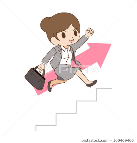 A woman with a cute touch to advance her career 100409406