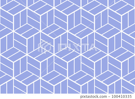 The geometric pattern with lines. Seamless vector background. White and blue texture. Graphic modern pattern. Simple lattice graphic design 100410335