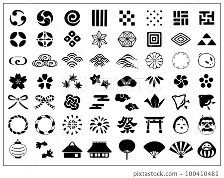 手繪日本插畫單色 手繪日本插畫單色 100410481