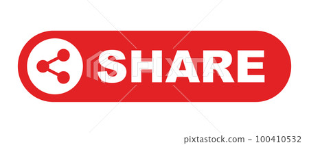 Share button logo. SHARE. vector. 100410532