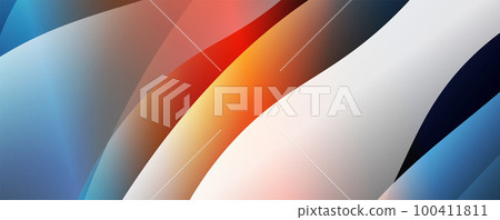 Trendy simple fluid color gradient abstract background with dynamic wave line effect. Vector Illustration For Wallpaper, Banner, Background, Card, Book Illustration, landing page Trendy simple fluid color gradient abstract background with dynamic wave line effect. Vector Illustration For Wallpaper, Banner, Background, Card, Book Illustration, landing page 100411811