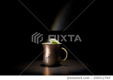 cocktail on black background cocktail on black background 100412764