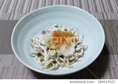 Homely and rustic home-cooked "Kamaage of sand eel" 100413427