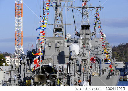 掃雷艦全船裝飾【橫須賀港】海上自衛隊 100414015