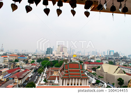 The Golden Mount at Wat Saket, A Landmarks of Bangkok THAILAND The Golden Mount at Wat Saket, A Landmarks of Bangkok THAILAND 100414455