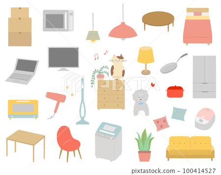 New life moving illustration set 100414527