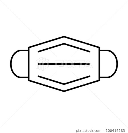 Simple mask icon. face mask. vector. 100416283