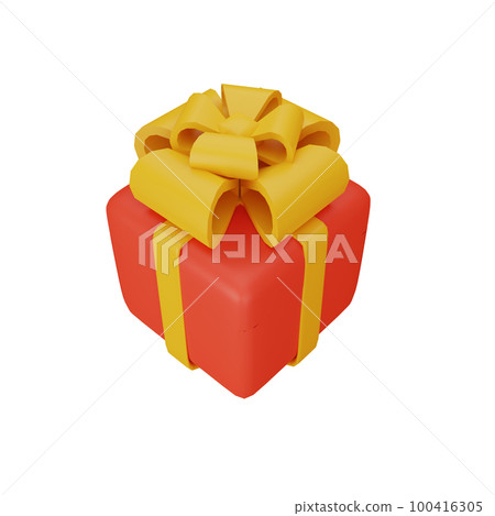 3d rendering illustration gift box 100416305