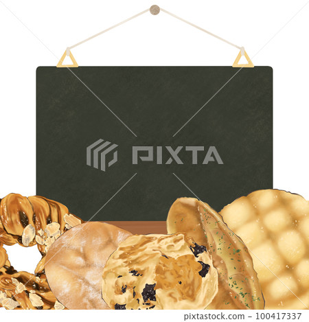 Mini blackboard and bread set Mini blackboard and bread set 100417337