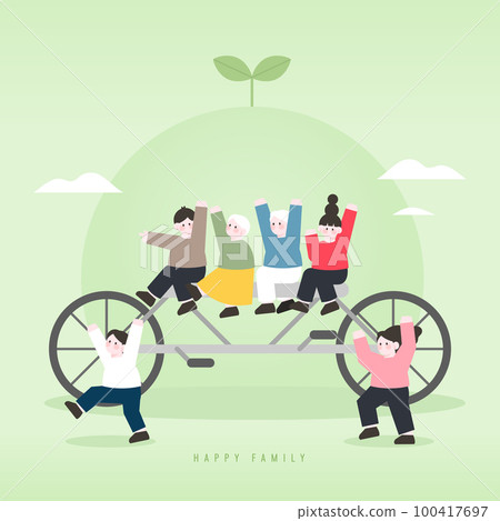 Family month harmonious family illustration 08 Family month harmonious family illustration 08 100417697