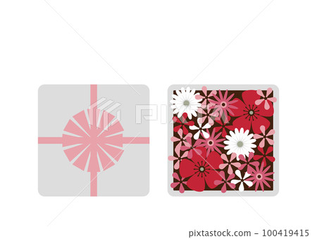 flower box with spring flowers flower box with spring flowers 100419415