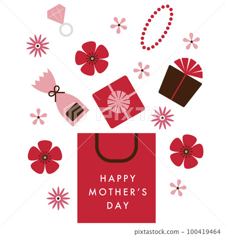 母親節購物形象插圖 母親節購物形象插圖 100419464