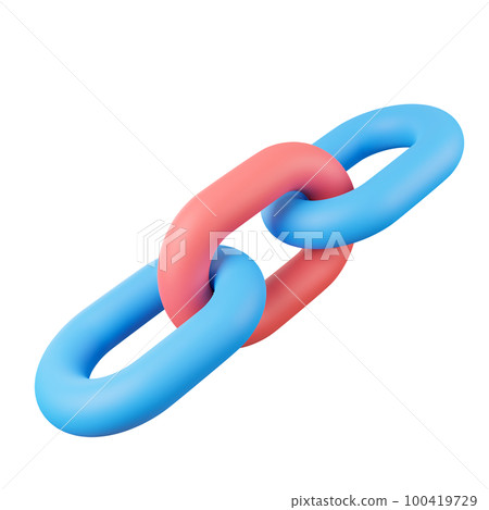 Chain with red link, Block chain, Crypto currency, 3D Rendering. Chain with red link, Block chain, Crypto currency, 3D Rendering. 100419729