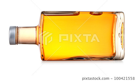 Whiskey bottle isolated 100421558