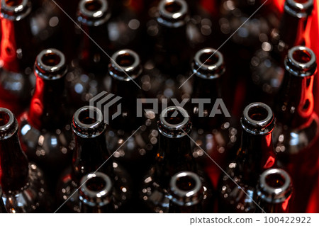 empty beer bottles in brewery empty beer bottles in brewery 100422922