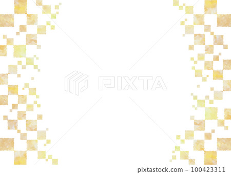 背景素材 水彩 水彩觸感 黃色系列 100423311