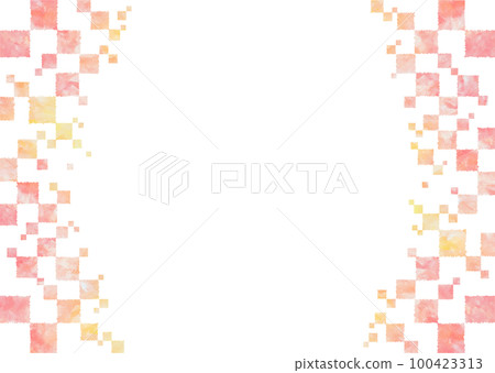 Background material watercolor watercolor touch orange 100423313