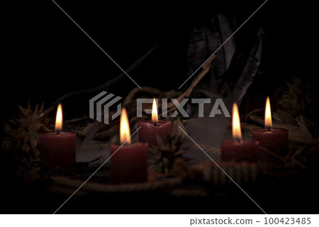 Voodoo Doll on a wooden background with dramatic lighting. Voodoo Doll on a wooden background with dramatic lighting. 100423485