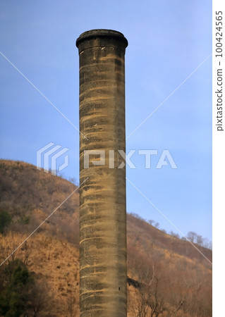 足尾精煉廠現場風景(大煙囪) 足尾精煉廠現場風景(大煙囪) 100424565