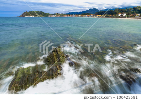 Beach of Santa Marina and Ribadesella Promenade, Ribadesella, Spain 100425581