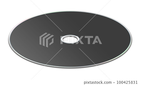 CD or DVD blank template black for presentation layouts and design. 3D rendering. CD or DVD blank template black for presentation layouts and design. 3D rendering. 100425831