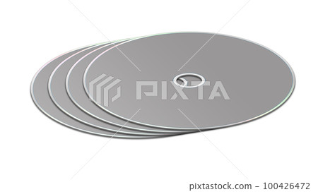 CD or DVD blank template grey for presentation layouts and design. 3D rendering. 100426472