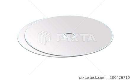 CD or DVD blank template white for presentation layouts and design. 3D rendering. 100426710
