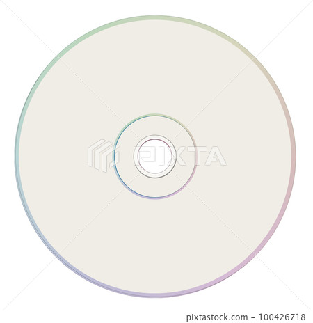 CD or DVD blank template white for presentation layouts and design. 3D rendering. 100426718