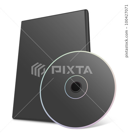 DVD box blank template black for presentation layouts and design. 3D rendering. DVD box blank template black for presentation layouts and design. 3D rendering. 100427071