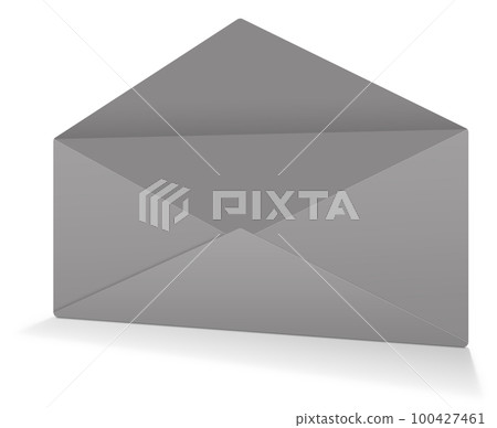Grey Postal envelope blank template for presentation layouts and design. 3D rendering. 100427461