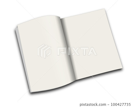 White magazine blank template for presentation layouts and design. 100427735