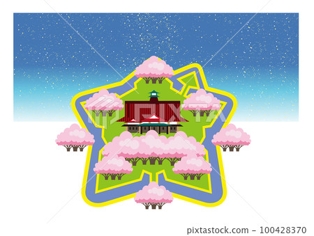 Goryokaku Park, a popular spot in Hakodate Goryokaku Park, a popular spot in Hakodate 100428370