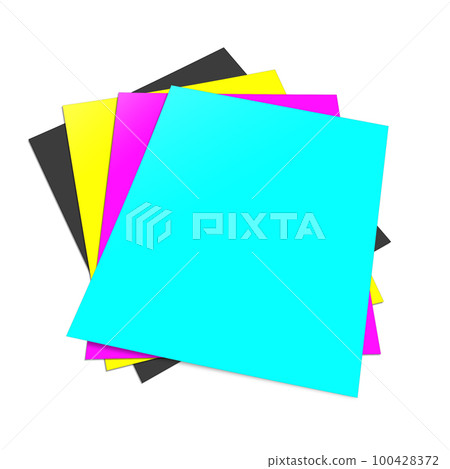 Four CMYK Reports blank template black, cyan, yellow, magenta for presentation layouts and design. 3D rendering. Four CMYK Reports blank template black, cyan, yellow, magenta for presentation layouts and design. 3D rendering. 100428372