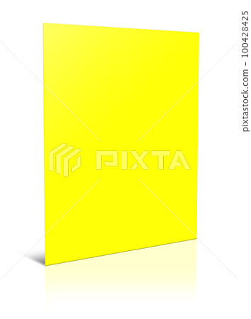 Yellow Reports blank template for presentation layouts and design. 3D rendering. Yellow Reports blank template for presentation layouts and design. 3D rendering. 100428425