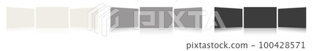 Insert report or screenshoot blank template white, grey and black for presentation layouts and design. 100428571