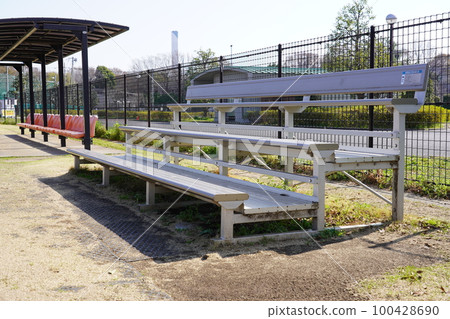 Sagamihara Asamizo Park Second Stadium Bench 100428690
