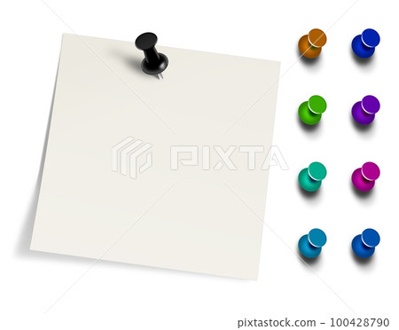 Stickie Note blank template for presentation layouts and design. 100428790