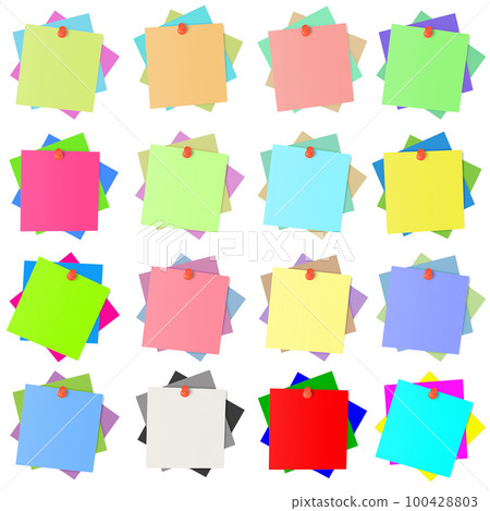 Sixteen Stickie Note blank template for presentation layouts and design. Sixteen Stickie Note blank template for presentation layouts and design. 100428803