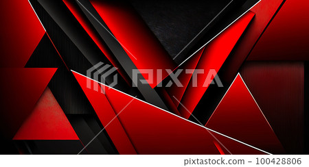 red, black geometric triangle abstract background illustration. modern technology concept background red, black geometric triangle abstract background illustration. modern technology concept background 100428806