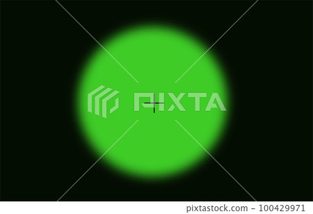 Gun viewfinder green for night. Sniper scope,rifle view. Vector isolated illustration Gun viewfinder green for night. Sniper scope,rifle view. Vector isolated illustration 100429971