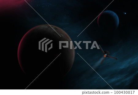 Planets in Deep Space Showing the Beauty of Space exploration Concept Series Planets in Deep Space Showing the Beauty of Space exploration Concept Series 100430817