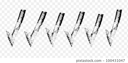 Black Check mark set. Tick grunge brush icon. ok, yes or right sign. Flat graphic vector illustrations isolated Black Check mark set. Tick grunge brush icon. ok, yes or right sign. Flat graphic vector illustrations isolated 100431047