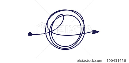 Transformation stress in psychology. Mental health concept. Chaos solving. Flat vector illustration 100431636