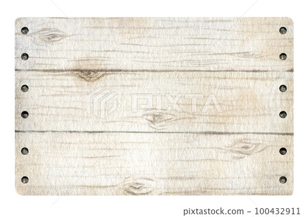 Watercolor wooden box. Design element Watercolor wooden box. Design element 100432911