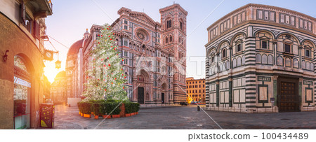 Florence, Italy at the Duomo 100434489