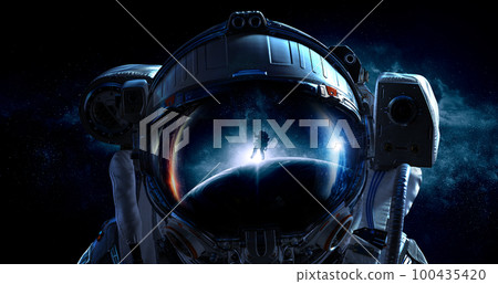 Astronaut and space exploration theme. Astronaut and space exploration theme. 100435420