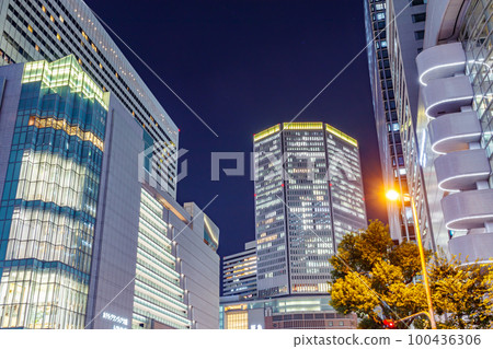 [Urban scenery of Osaka] City night view around Umeda (Kita) 100436306