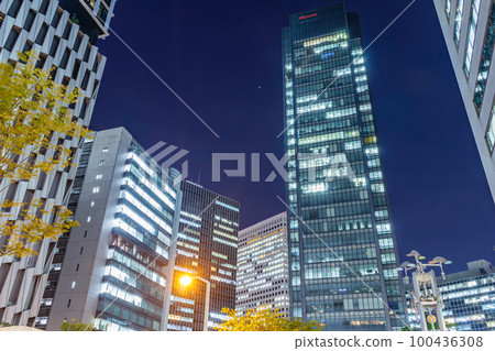 [Urban scenery of Osaka] City night view around Umeda (Kita) 100436308