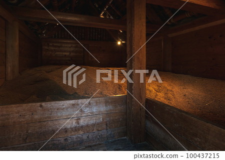 Saga Yoshinogari Ruins Inside the rice warehouse Saga Yoshinogari Ruins Inside the rice warehouse 100437215