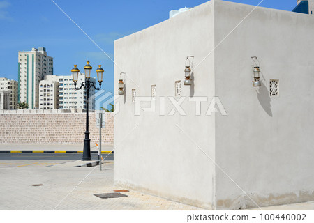 Arab Street in the old part of Sharjah, UAE 100440002
